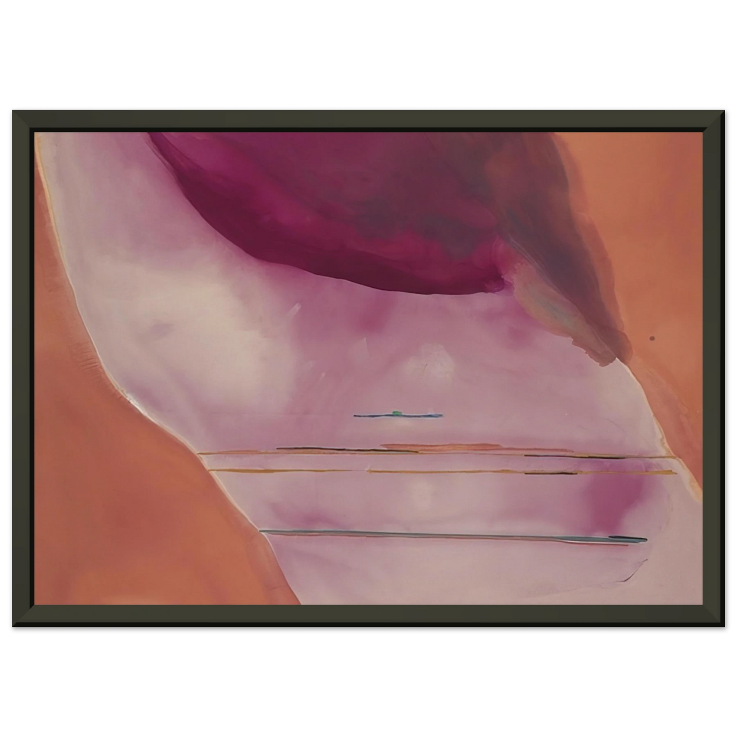 Helen Frankenthaler  Pendulum  1972 Framed Art Print  - Aluminum Frame - 60x80 cm / 24x32 inches
