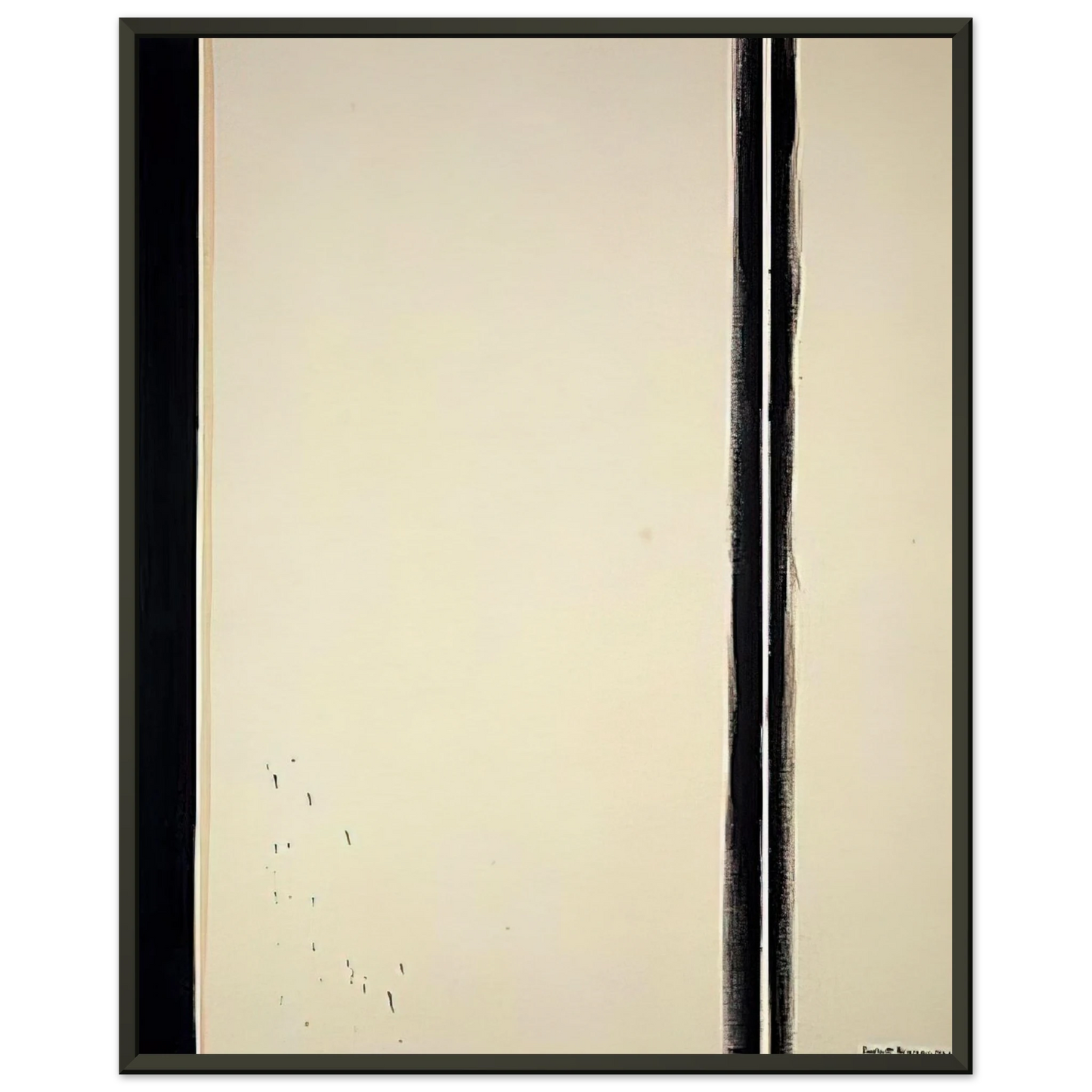 Barnett Newman  The Station of the Cross  Fourth Station Framed Art Print  - Aluminum Frame - 60x80 cm / 24x32 inches
