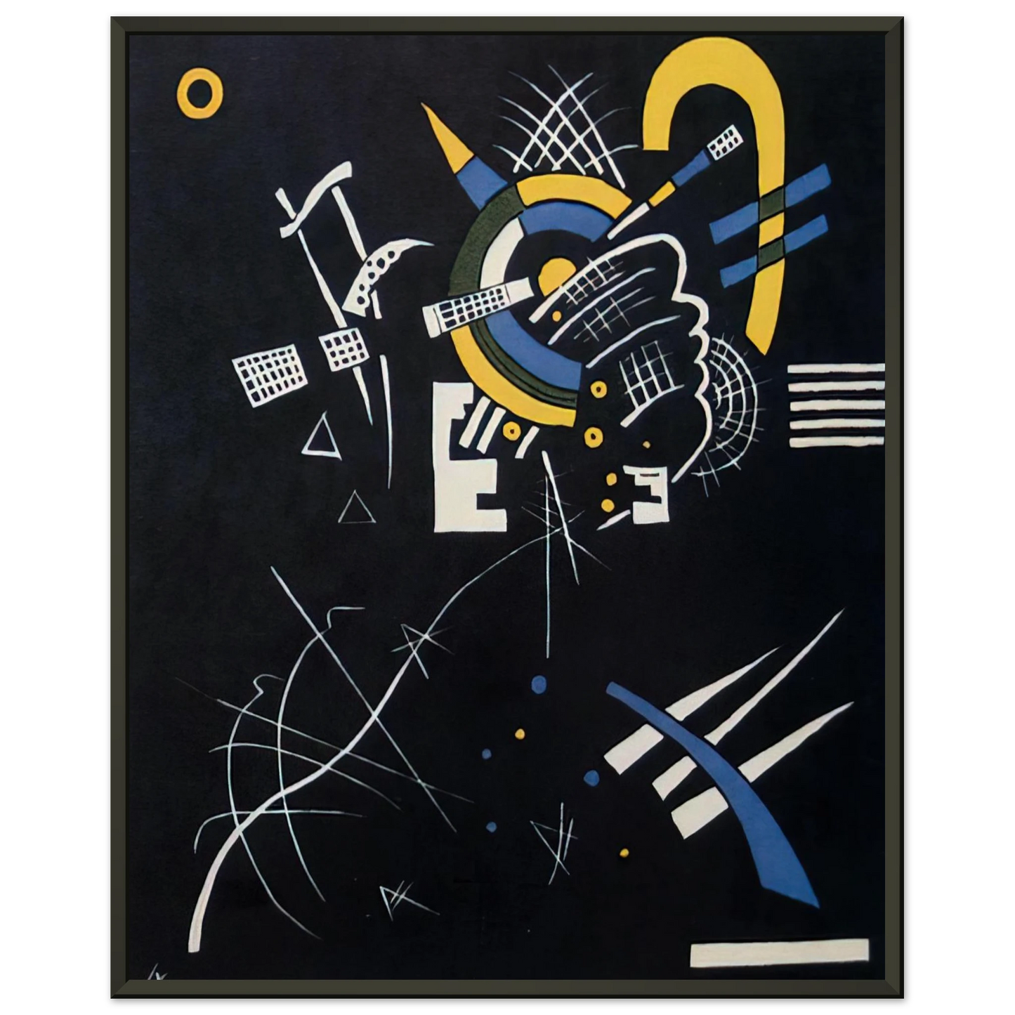Wassily Kandinsky  SMALL WORLDS VII 1922 Framed Art Print  - Aluminum Frame - 60x80 cm / 24x32 inches