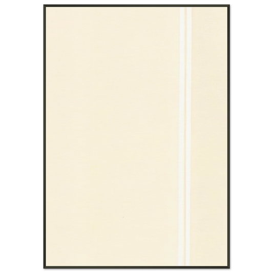 Barnett Newman  The Station of the Cross  Ninth Station Framed Art Print  - Aluminum Frame - 21x29.7 cm / 8x12"