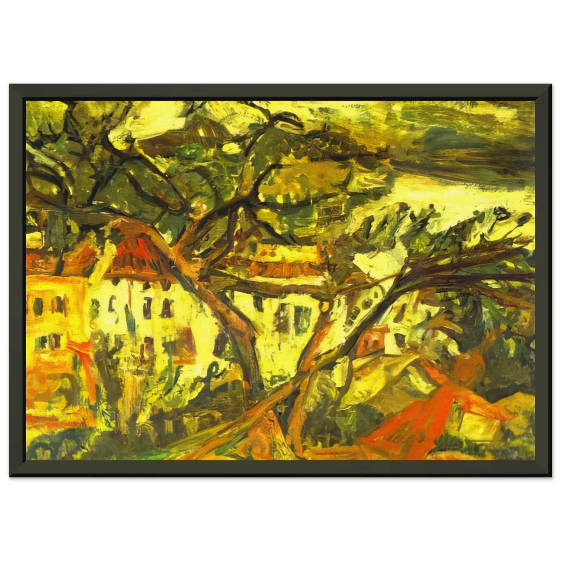 Chaim Soutine  LANDSCAPE OF THE SOUTH OF FRANCE Framed Art Print  - Aluminum Frame - 60x80 cm / 24x32 inches