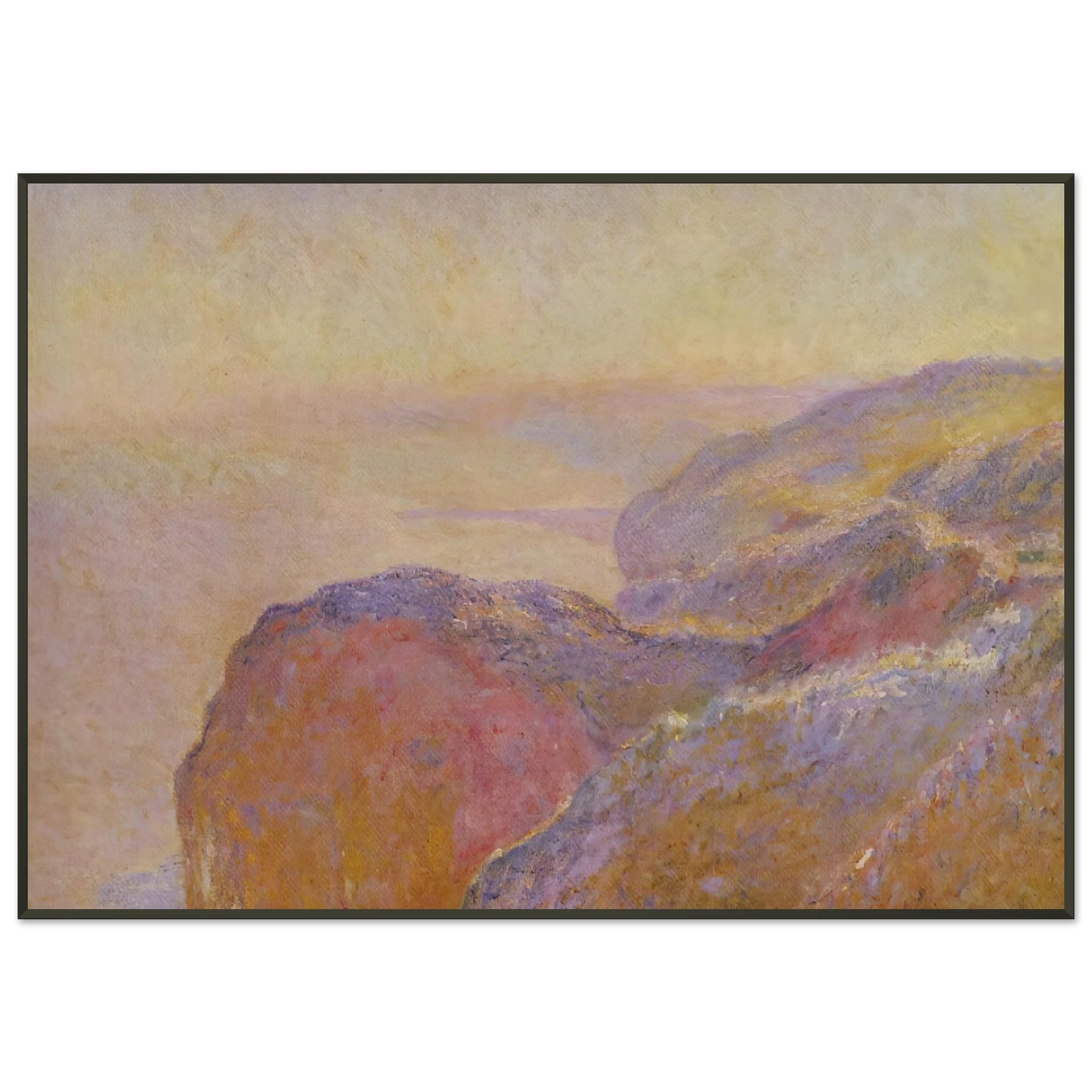 claude monet  At ValSaintNicolas near Dieppe in the Morning Framed Art Print  - Aluminum Frame - 21x29.7 cm / 8x12"