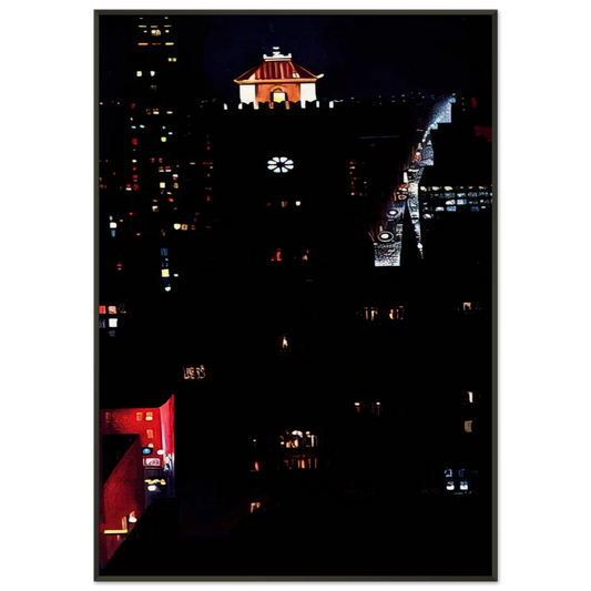 Georgia OKeeffe  New York Night Framed Art Print  - Aluminum Frame - 21x29.7 cm / 8x12"