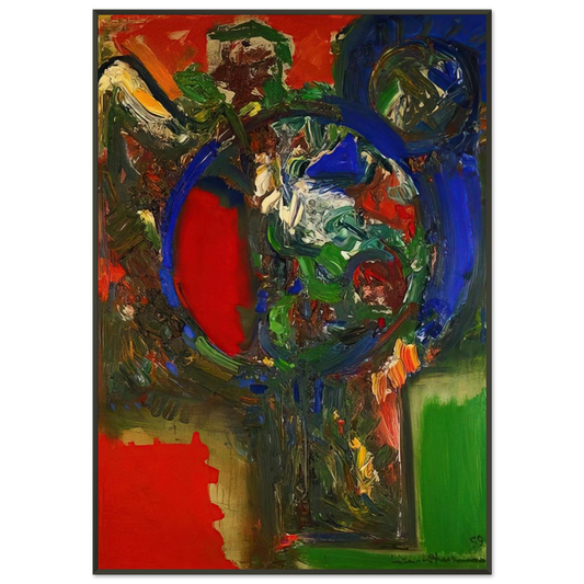 Hans Hofmann  The Bouquet Framed Art Print  - Aluminum Frame - 21x29.7 cm / 8x12"