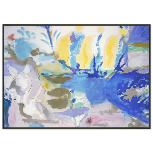 Helen Frankenthaler  Basque Beach  1958 Framed Art Print  - Aluminum Frame - 21x29.7 cm / 8x12"