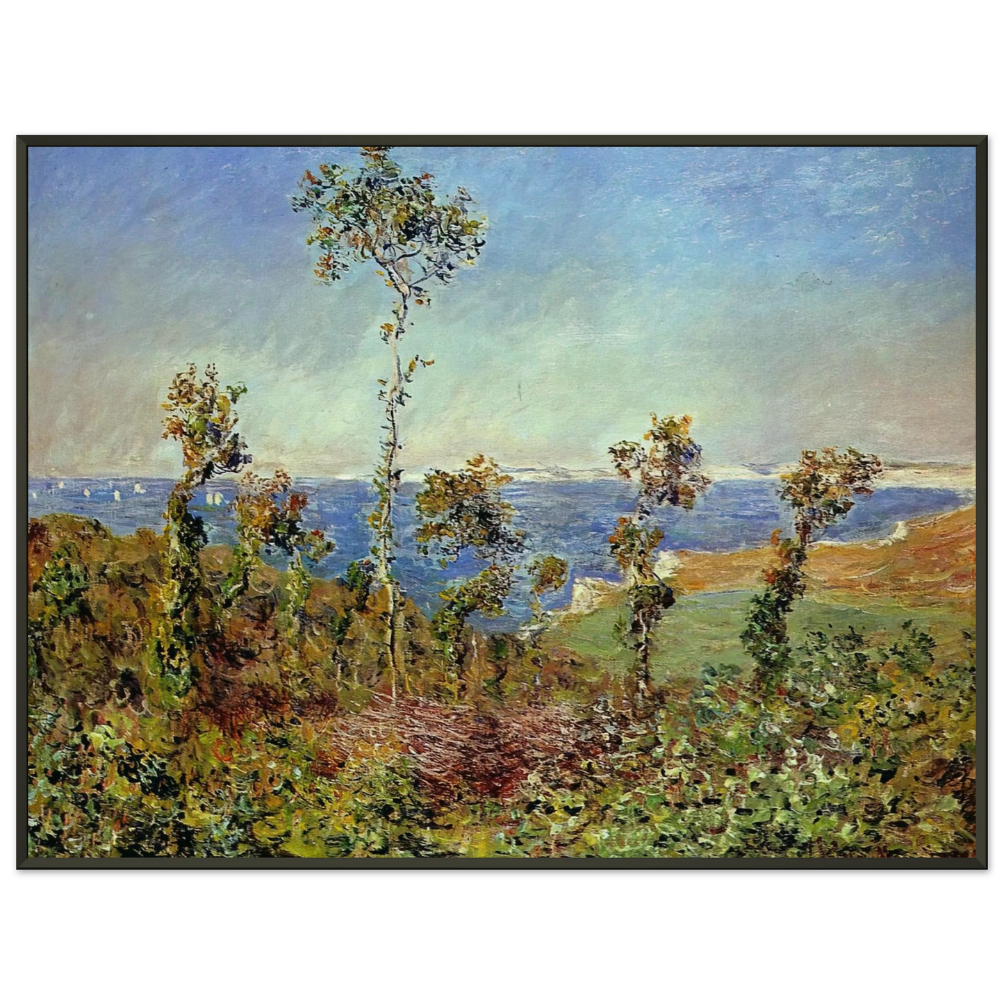 claude monet  The Fonds at Varengeville Framed Art Print  - Aluminum Frame - 70x100 cm / 28x40 inches