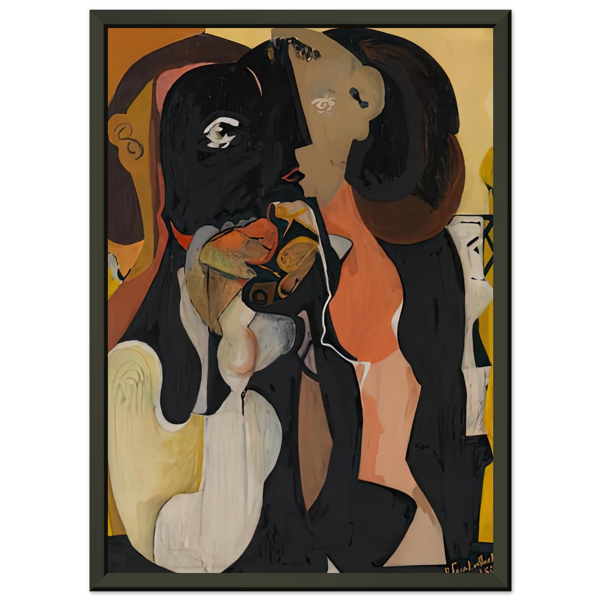 Helen Frankenthaler  Woman 1950 Framed Art Print  - Aluminum Frame - 40x50 cm / 16x20 inches