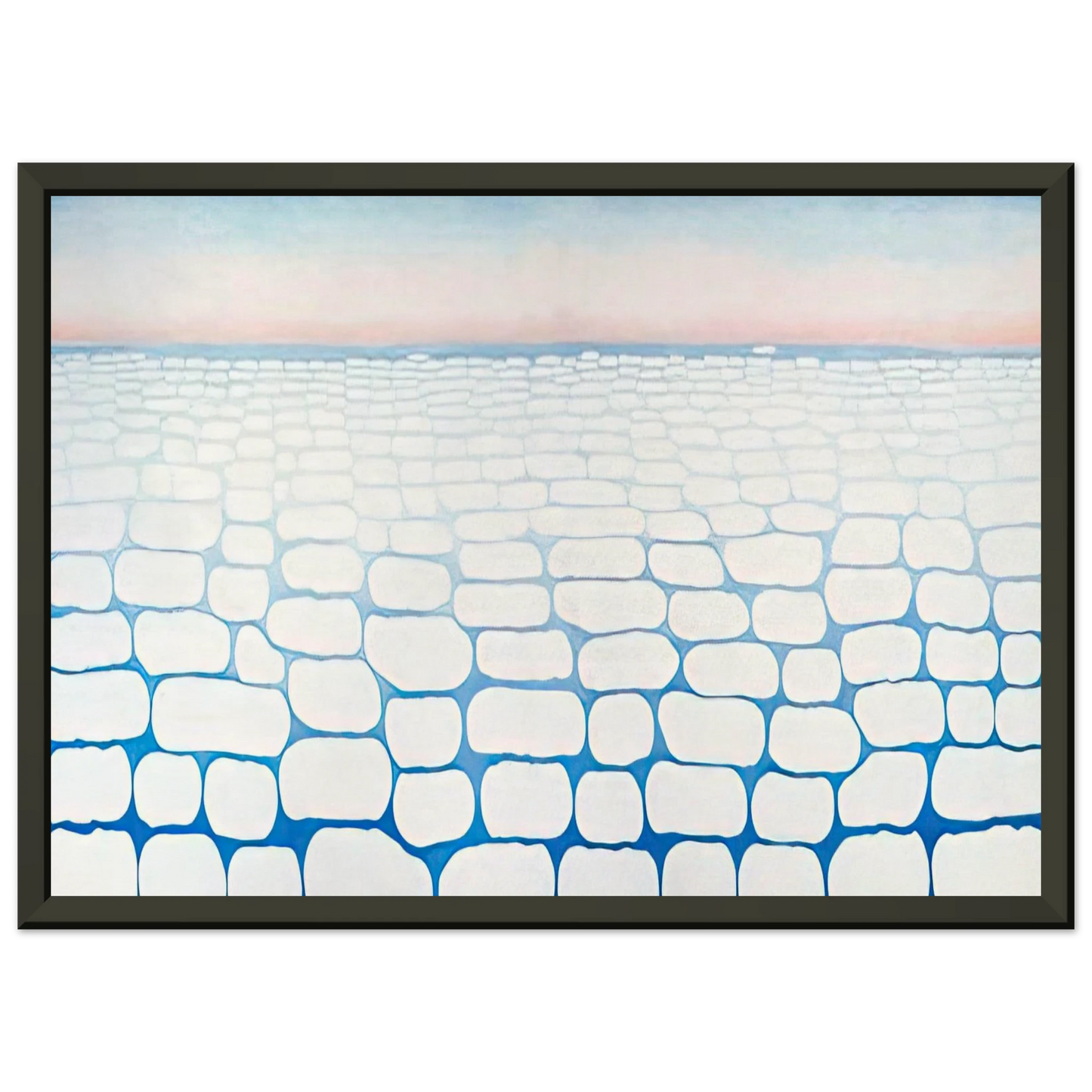 Georgia OKeeffe  Sky Above Clouds IV Framed Art Print  - Aluminum Frame - 40x50 cm / 16x20 inches