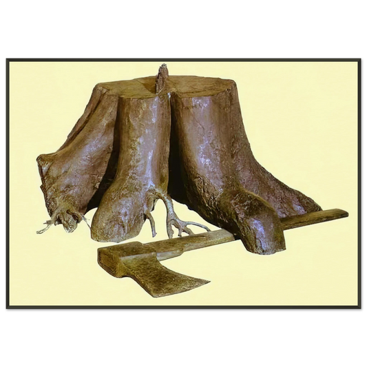 Rene Magritte  THE LABOURS OF ALEXANDER 1967 Framed Art Print  - Aluminum Frame - 21x29.7 cm / 8x12"