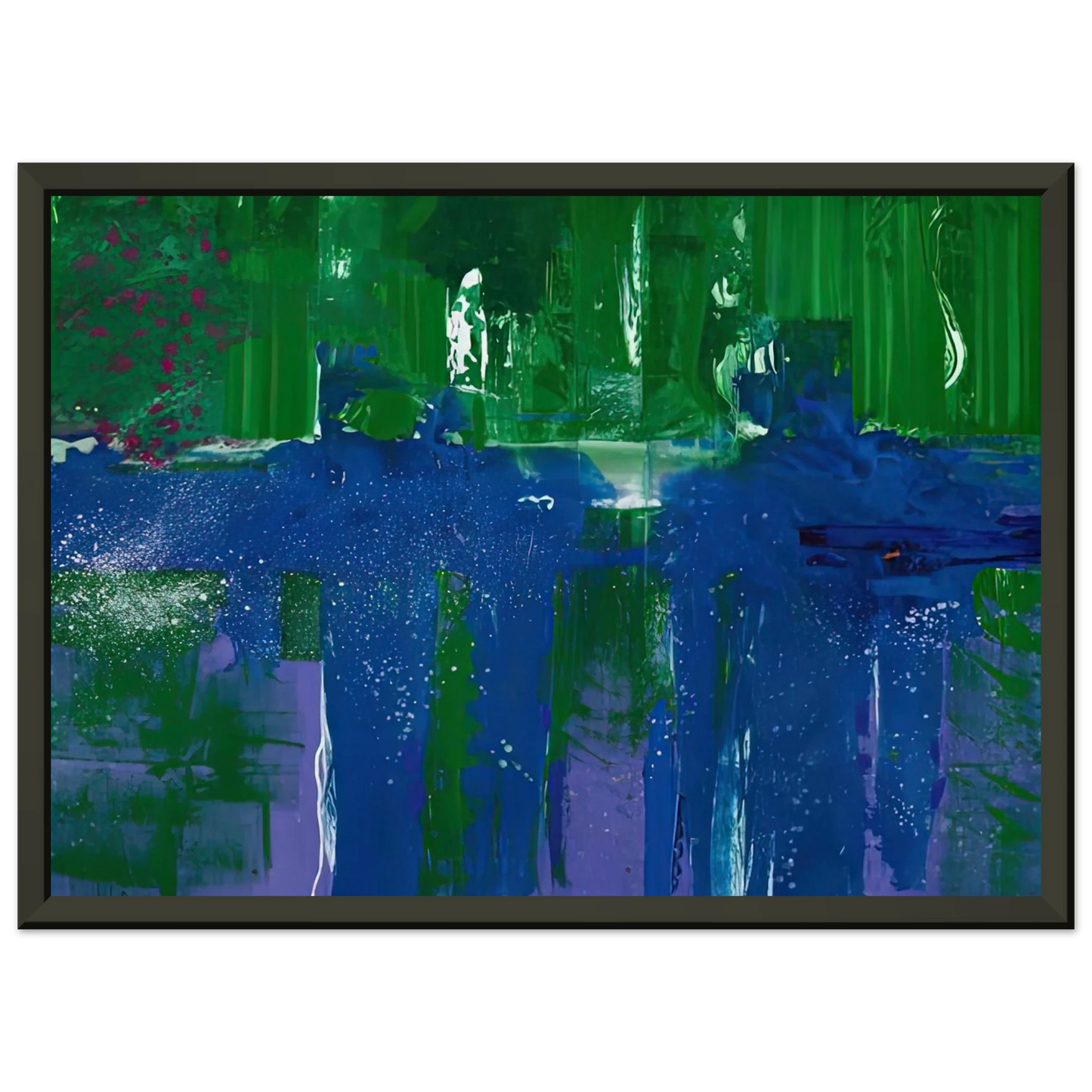 Helen Frankenthaler  Grotto 1990 Framed Art Print  - Aluminum Frame - 40x50 cm / 16x20 inches