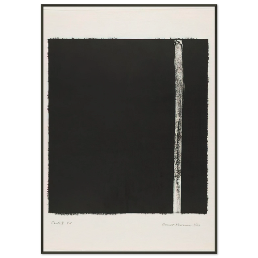 Barnett Newman  Canto V Framed Art Print  - Aluminum Frame - 21x29.7 cm / 8x12"