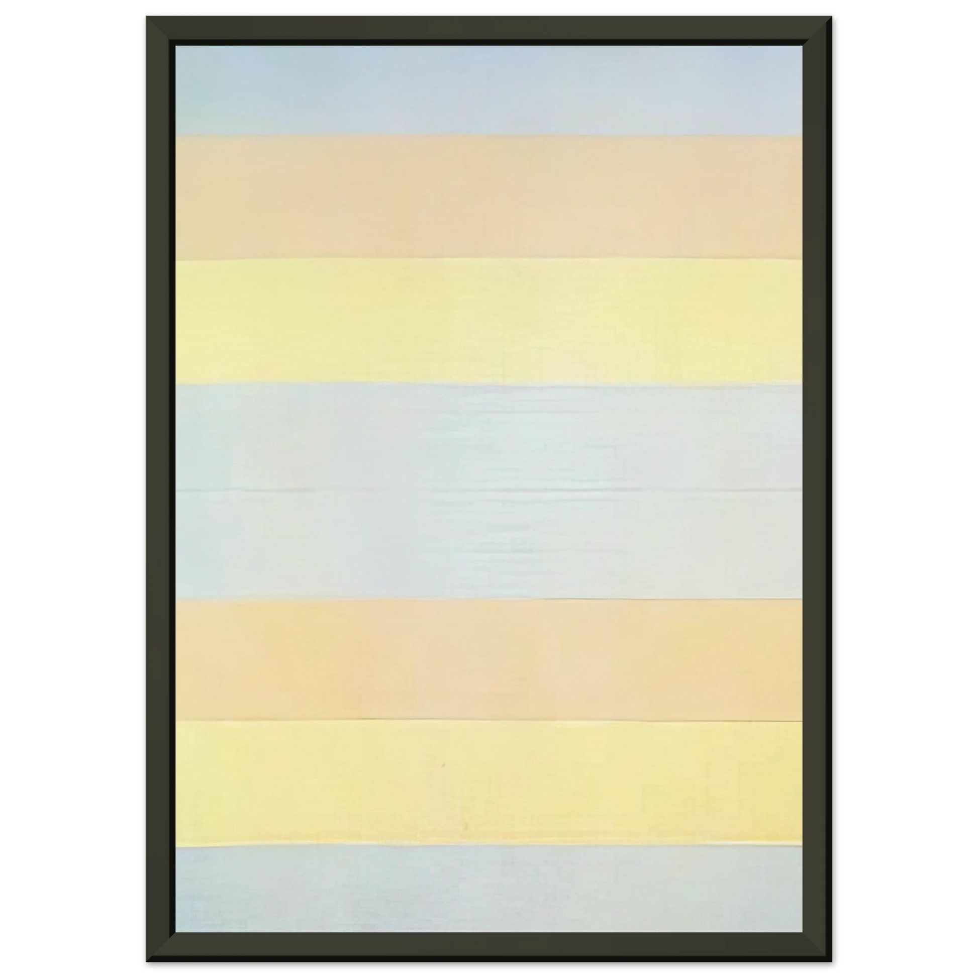 Agnes Martin  With My Back to the World Framed Art Print  - Aluminum Frame - 70x100 cm / 28x40 inches