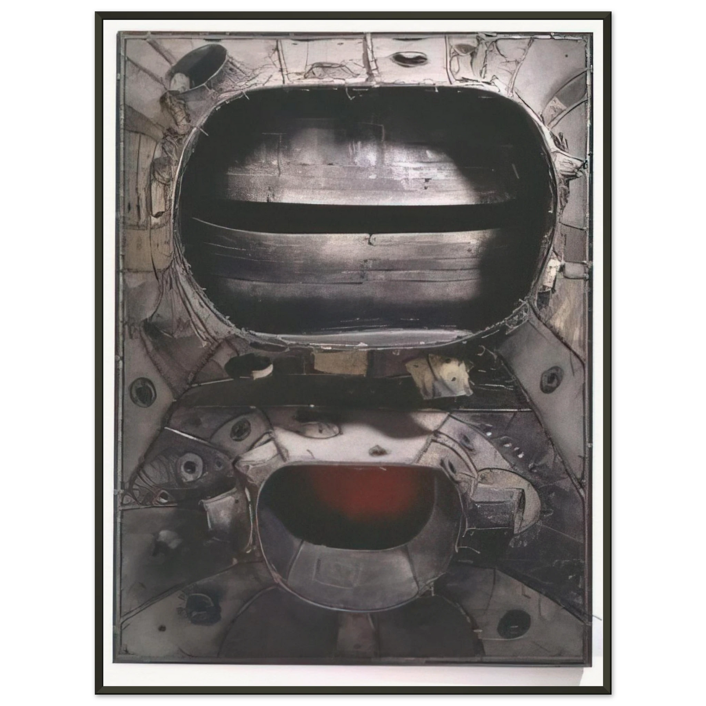Lee Bontecou  UNTITLED 1961 Framed Art Print  - Aluminum Frame - 40x50 cm / 16x20 inches