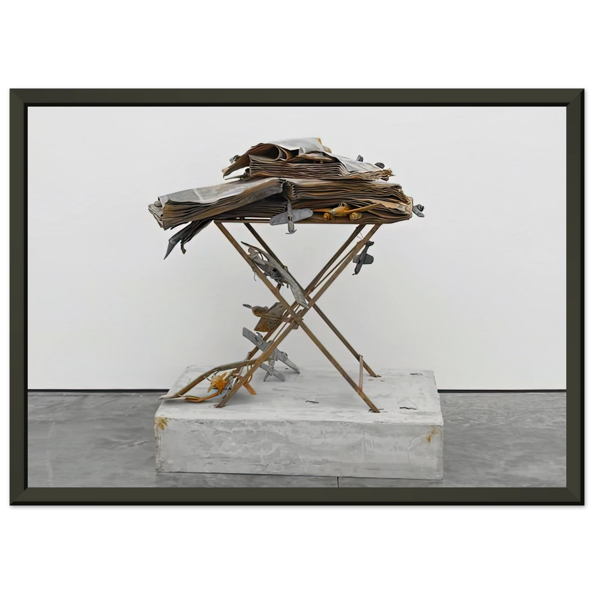 Anselm Kiefer  DAT ROSA MIEL APIBUS 2009 Framed Art Print  - Aluminum Frame - 60x80 cm / 24x32 inches