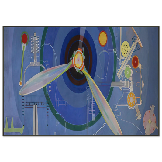 Sonia Delaunay  HELICE DECORATION POUR LE PALAIS DE L AIR EXPOSITION INTERNATIONALE DES ARTS ET DES TECHNIQUES DANS 1937 Framed Art Print  - Aluminum Frame - 21x29.7 cm / 8x12"