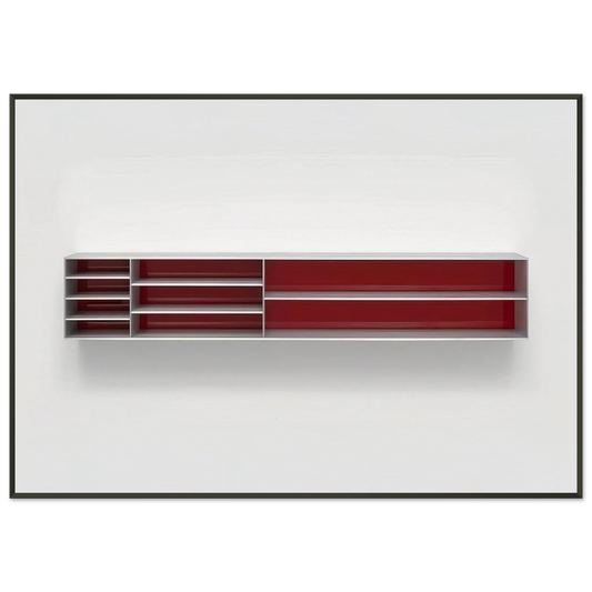 Donald Judd  Untitled  1984 Framed Art Print  - Aluminum Frame - 21x29.7 cm / 8x12"
