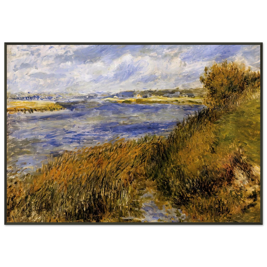 PierreAuguste Renoir  The Banks of the Seine at Champrosay Framed Art Print  - Aluminum Frame - 21x29.7 cm / 8x12"