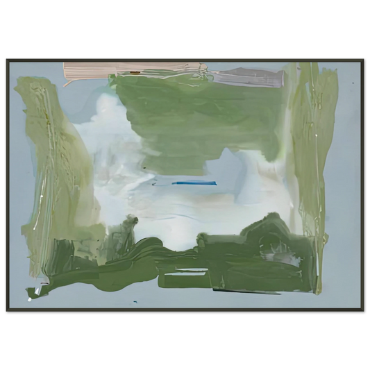 Helen Frankenthaler  Lush Spring 1975 Framed Art Print  - Aluminum Frame - 21x29.7 cm / 8x12"