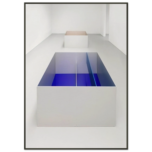 Donald Judd  Untitled 896 Menziken  1989 Framed Art Print  - Aluminum Frame - 21x29.7 cm / 8x12"
