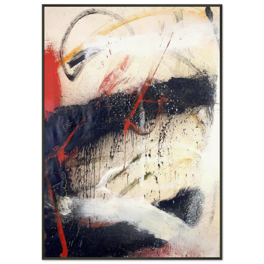 Norman Bluhm  Mathematics  1962 Framed Art Print  - Aluminum Frame - 21x29.7 cm / 8x12"