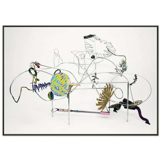 Nancy Graves  GRANDE NATURE MORTE 1987 Framed Art Print  - Aluminum Frame - 21x29.7 cm / 8x12"