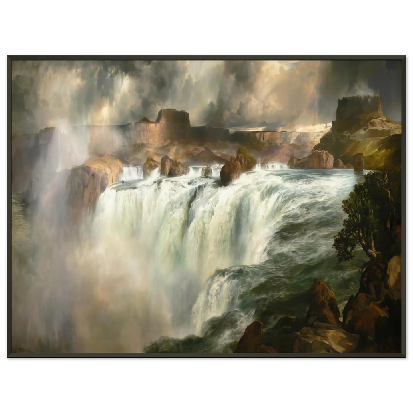 Thomas Moran  Shenandoah River Framed Art Print  - Aluminum Frame - 40x50 cm / 16x20 inches