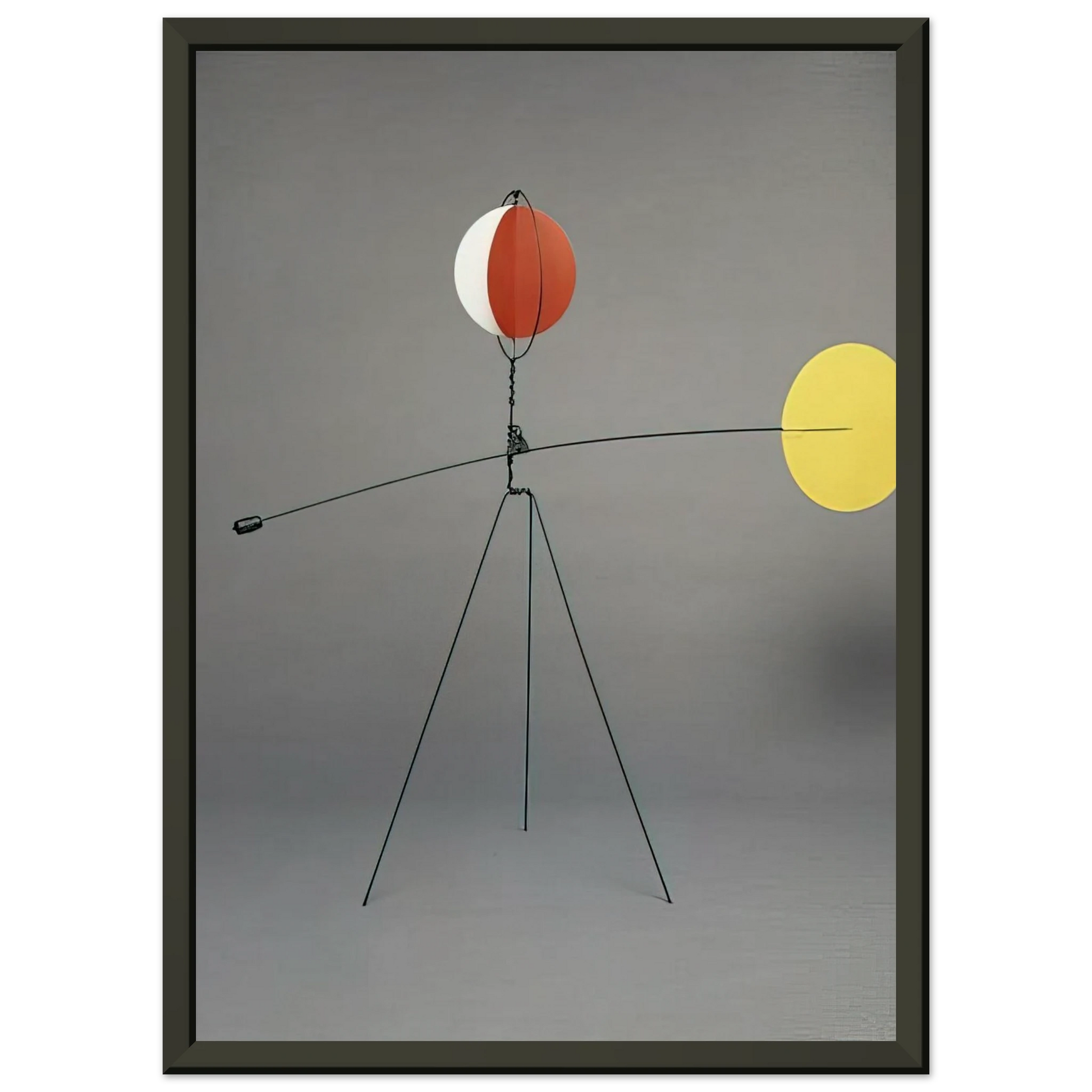 Alexander Calder  RED AND YELLOW VANE 1934 Framed Art Print  - Aluminum Frame - 40x50 cm / 16x20 inches