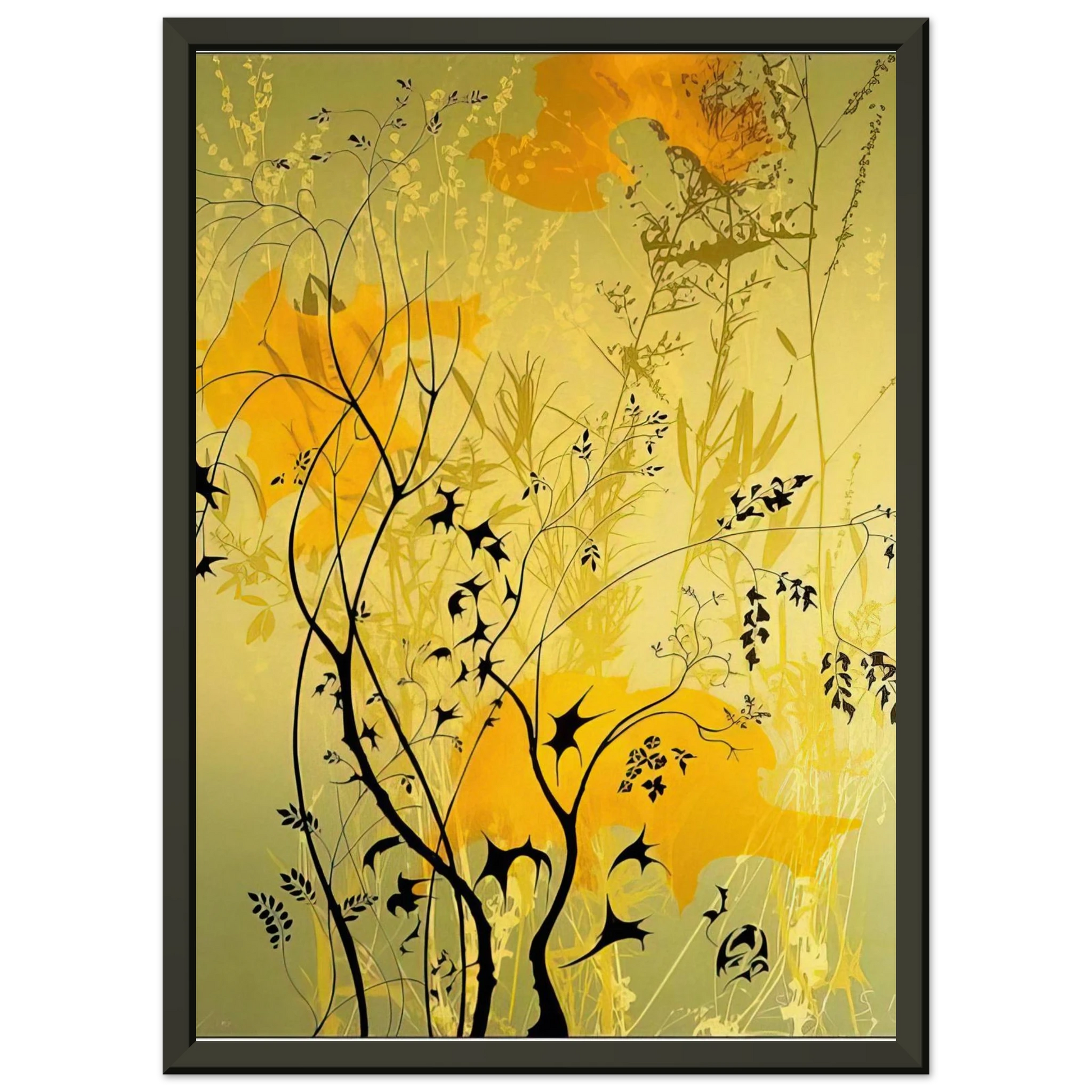 Eyvind Earle  Wild Flowers Framed Art Print  - Aluminum Frame - 40x50 cm / 16x20 inches
