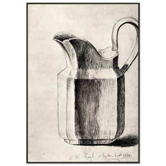 Vincent van Gogh  Milk Jug Framed Art Print  - Aluminum Frame - 21x29.7 cm / 8x12"