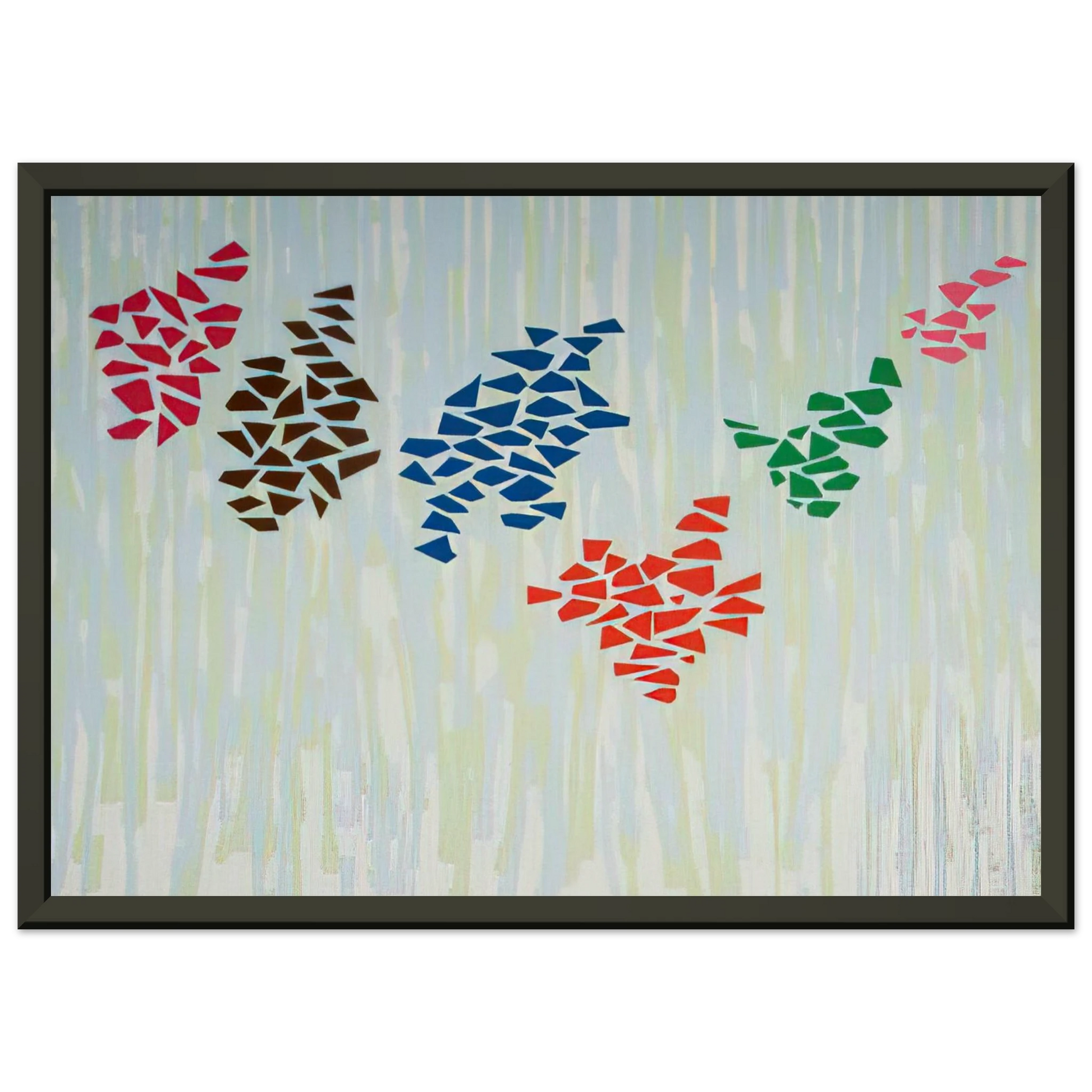 Robert Goodnough  Untitled  1976 Framed Art Print  - Aluminum Frame - 40x50 cm / 16x20 inches