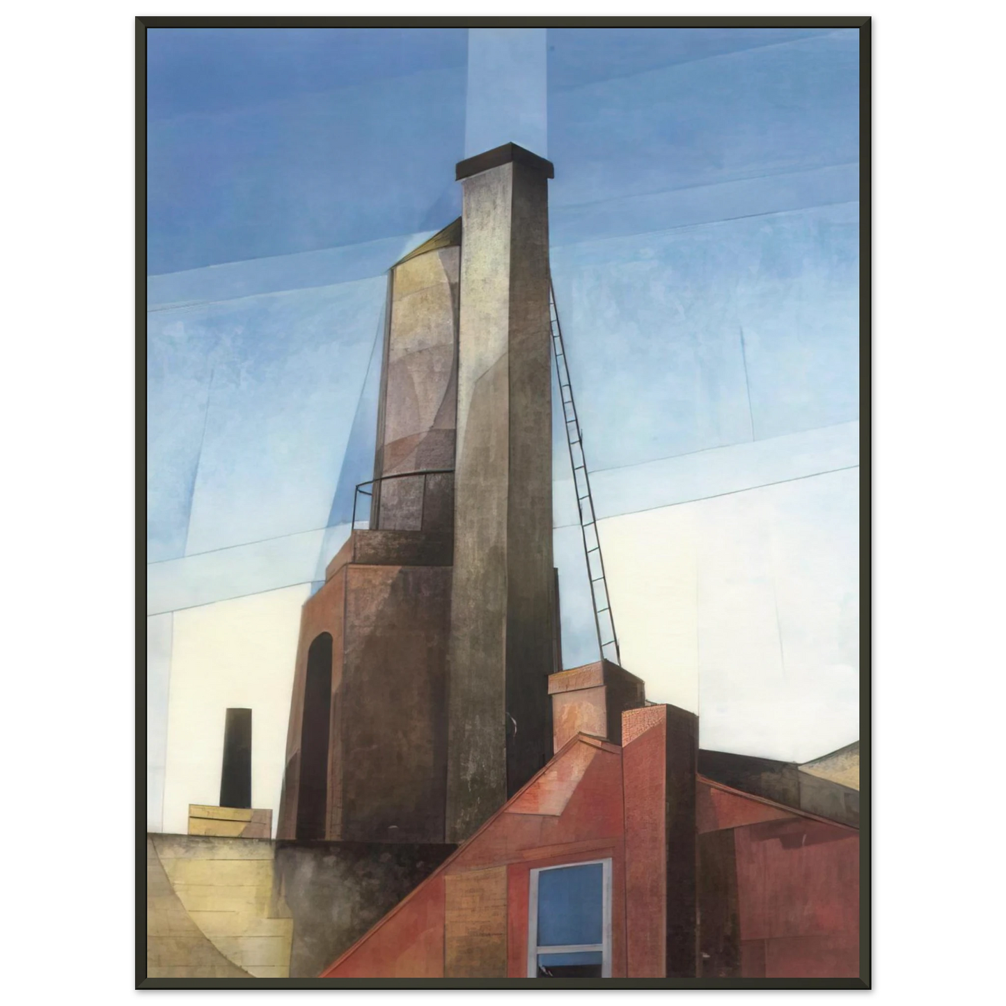 Charles Demuth  Aucassin and Nicolette  1921 Framed Art Print  - Aluminum Frame - 70x100 cm / 28x40 inches