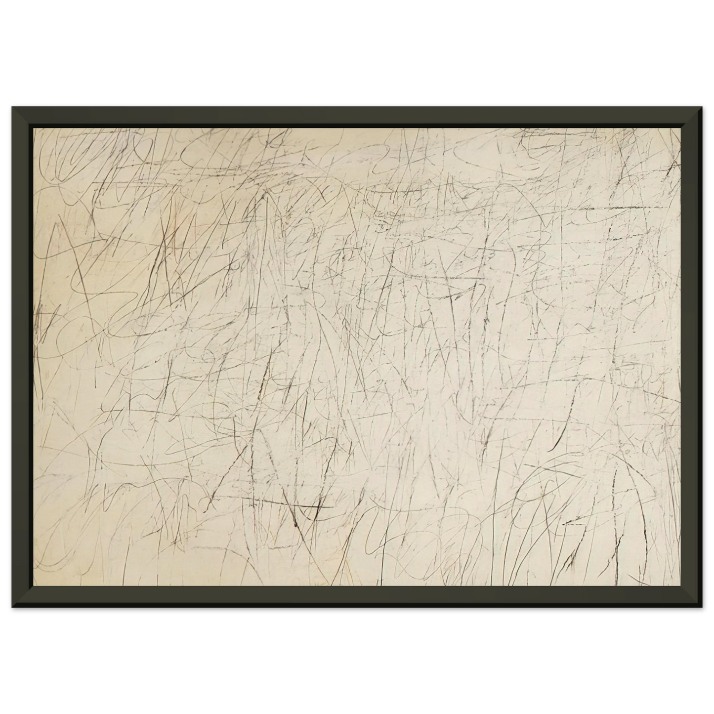 Cy Twombly  The Geeks Framed Art Print  - Aluminum Frame - 60x80 cm / 24x32 inches