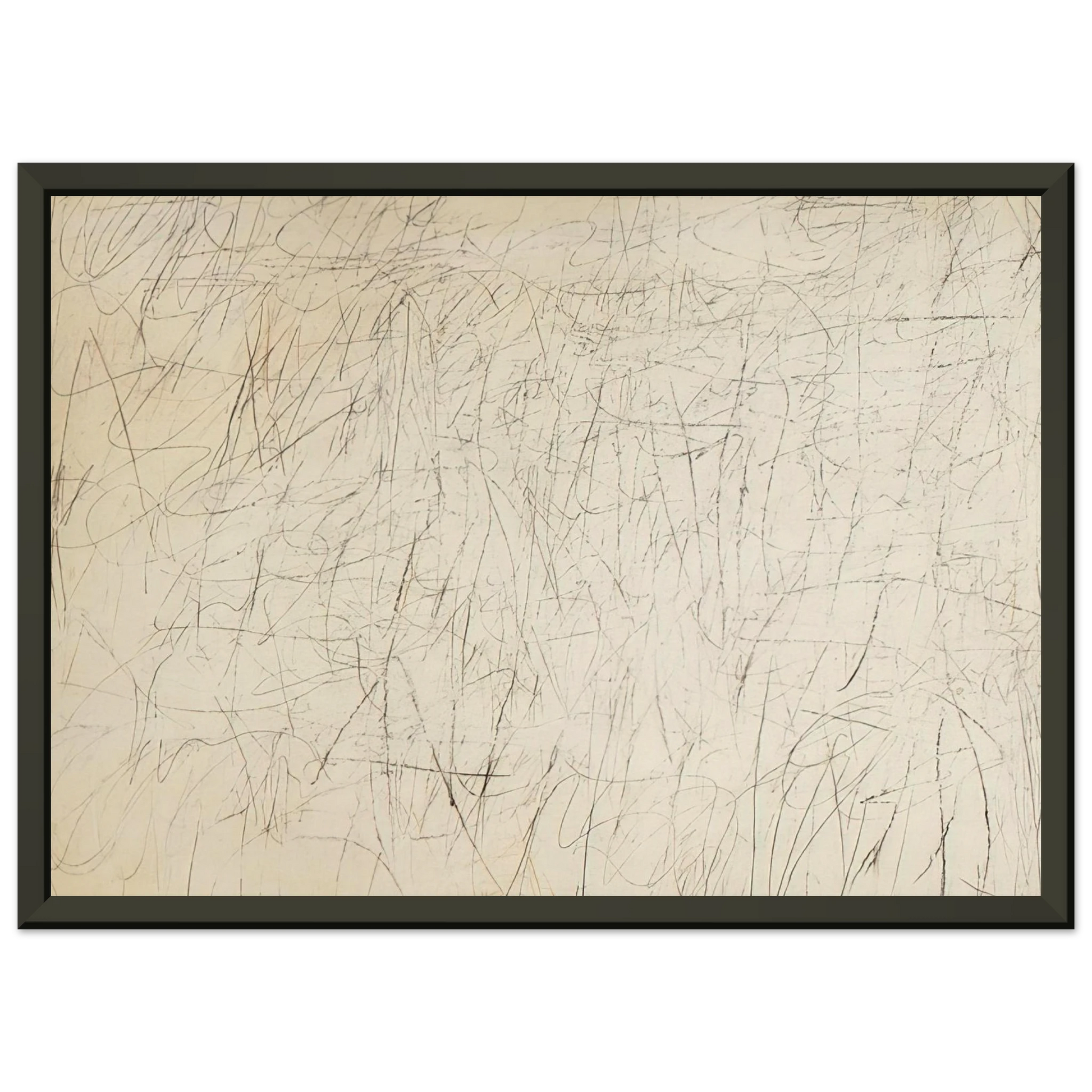 Cy Twombly  The Geeks Framed Art Print  - Aluminum Frame - 60x80 cm / 24x32 inches