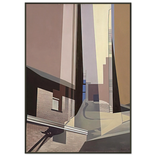 Charles Sheeler  New England Irrelevancies  1953 Framed Art Print  - Aluminum Frame - 21x29.7 cm / 8x12"
