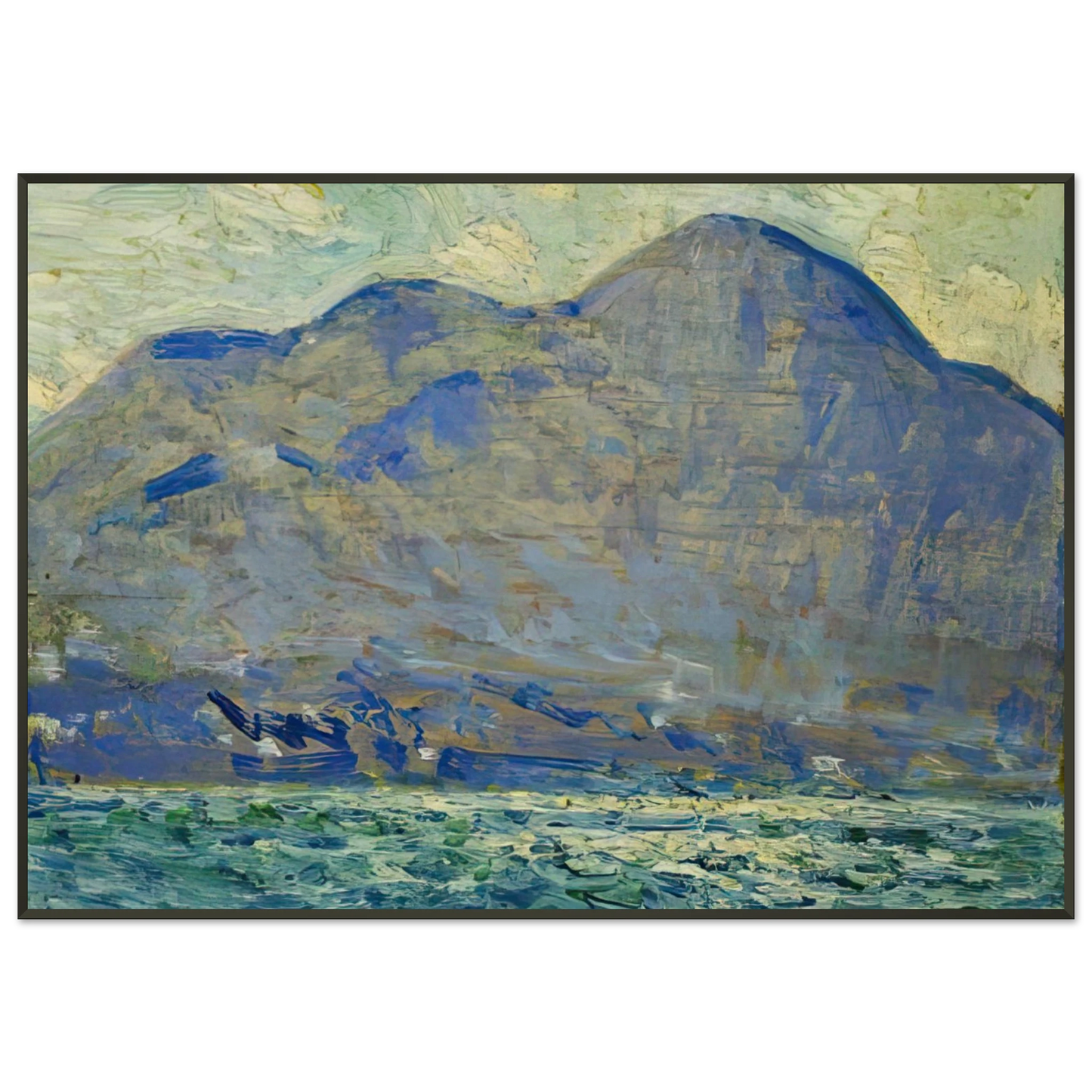 Childe Hassam  Mt Beacon at Newburgh Framed Art Print  - Aluminum Frame - 21x29.7 cm / 8x12"
