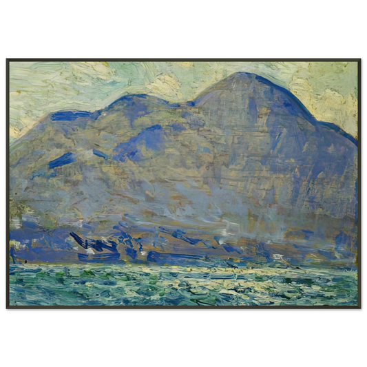 Childe Hassam  Mt Beacon at Newburgh Framed Art Print  - Aluminum Frame - 21x29.7 cm / 8x12"