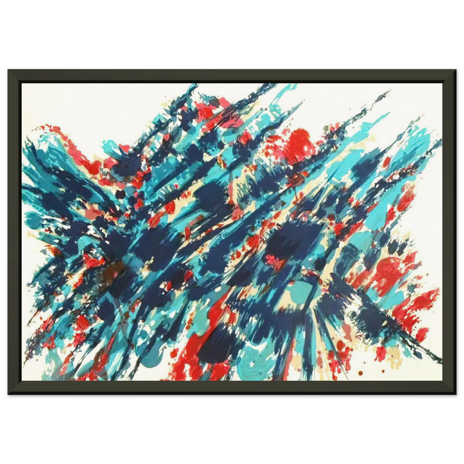 Alfred Manessier  Le Sang et leau  1978 Framed Art Print  - Aluminum Frame - 40x50 cm / 16x20 inches