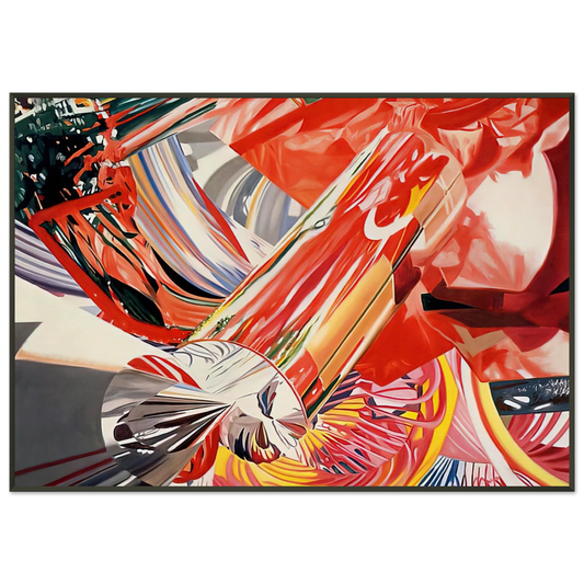 James Rosenquist  Hitchhiker  Speed of Light Framed Art Print  - Aluminum Frame - 21x29.7 cm / 8x12"