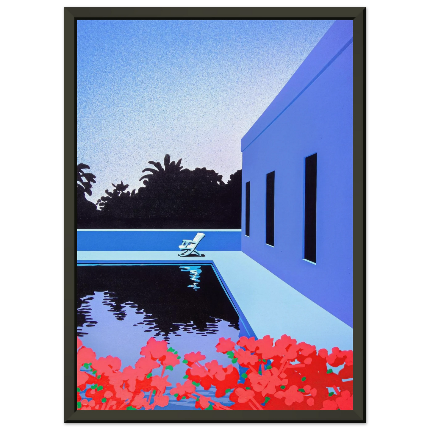 Hiroshi Nagai  Longs for Summer Framed Art Print  - Aluminum Frame - 60x80 cm / 24x32 inches