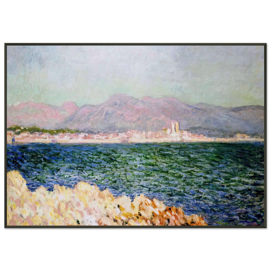 claude monet  The Gulf of Antibes Framed Art Print  - Aluminum Frame - 21x29.7 cm / 8x12"