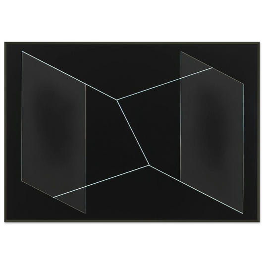 Josef Albers  F 32 PERICLES 1954 Framed Art Print  - Aluminum Frame - 21x29.7 cm / 8x12"