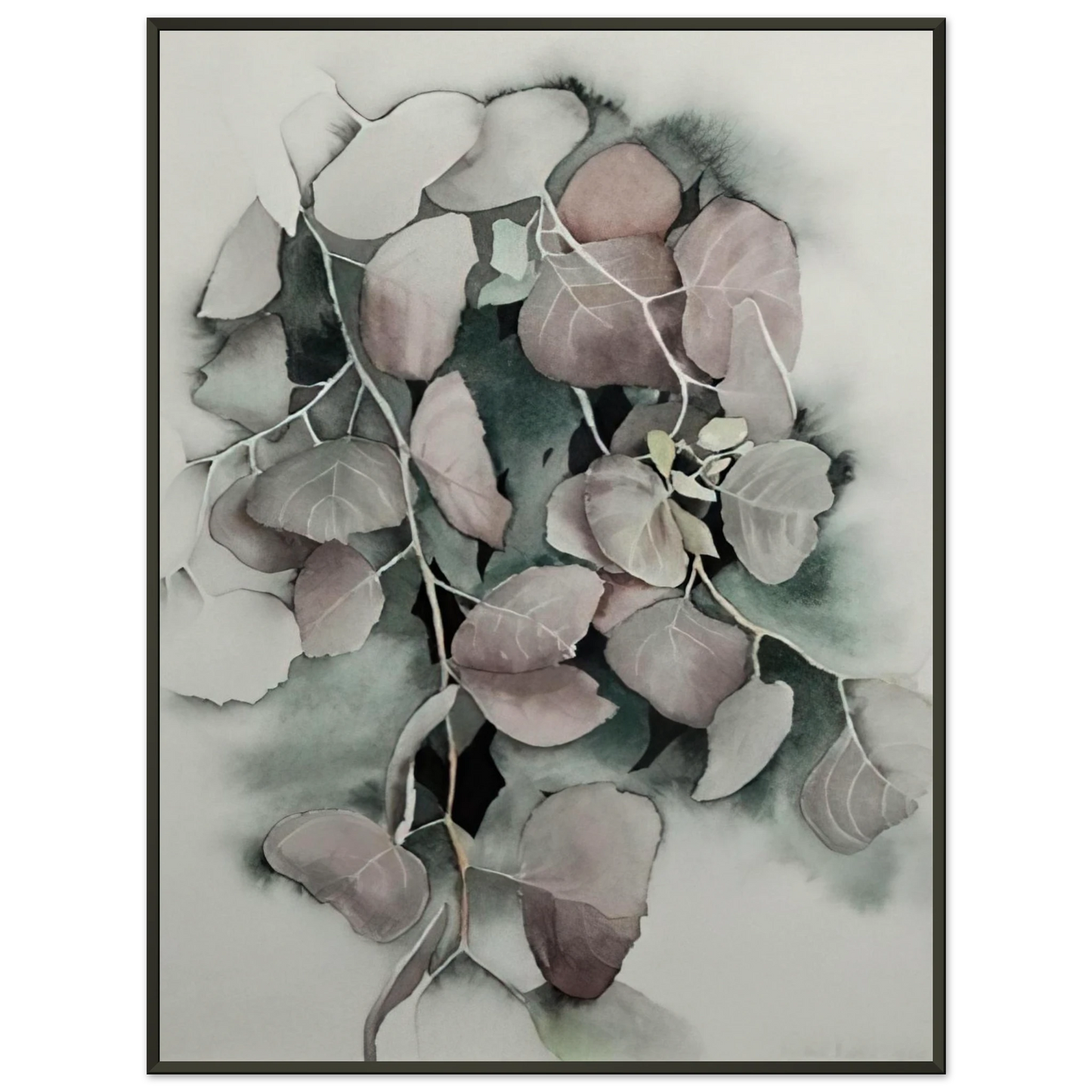Eyvind Earle  Autumn Leaves Framed Art Print  - Aluminum Frame - 60x80 cm / 24x32 inches