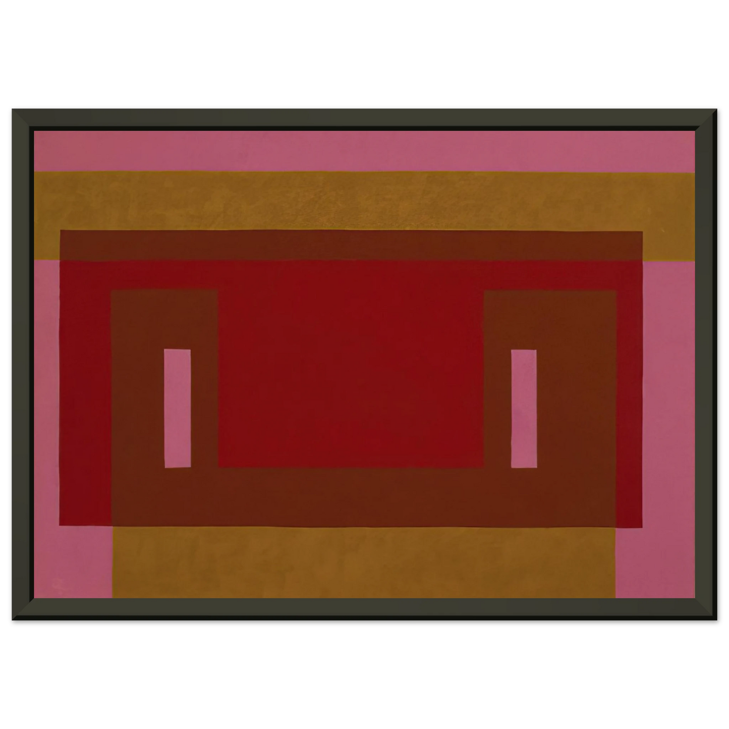 Josef Albers  VARIANT ADOBE 1948 1 Framed Art Print  - Aluminum Frame - 70x100 cm / 28x40 inches