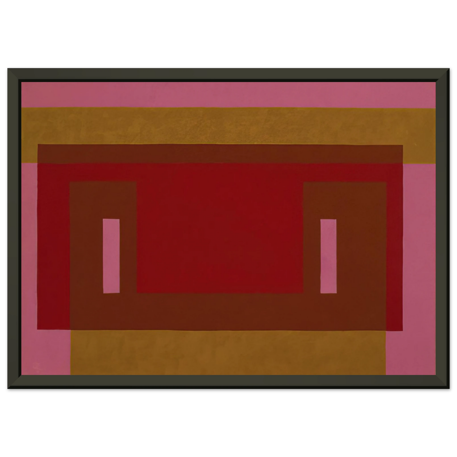 Josef Albers  VARIANT ADOBE 1948 1 Framed Art Print  - Aluminum Frame - 70x100 cm / 28x40 inches