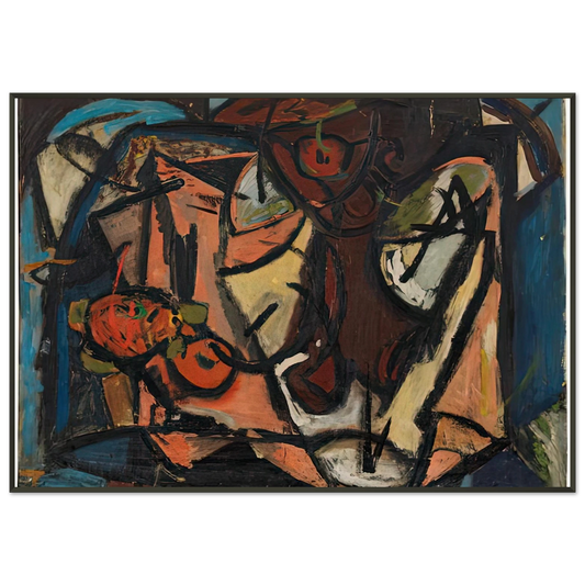 Helen Frankenthaler  Still Life 1948 Framed Art Print  - Aluminum Frame - 21x29.7 cm / 8x12"