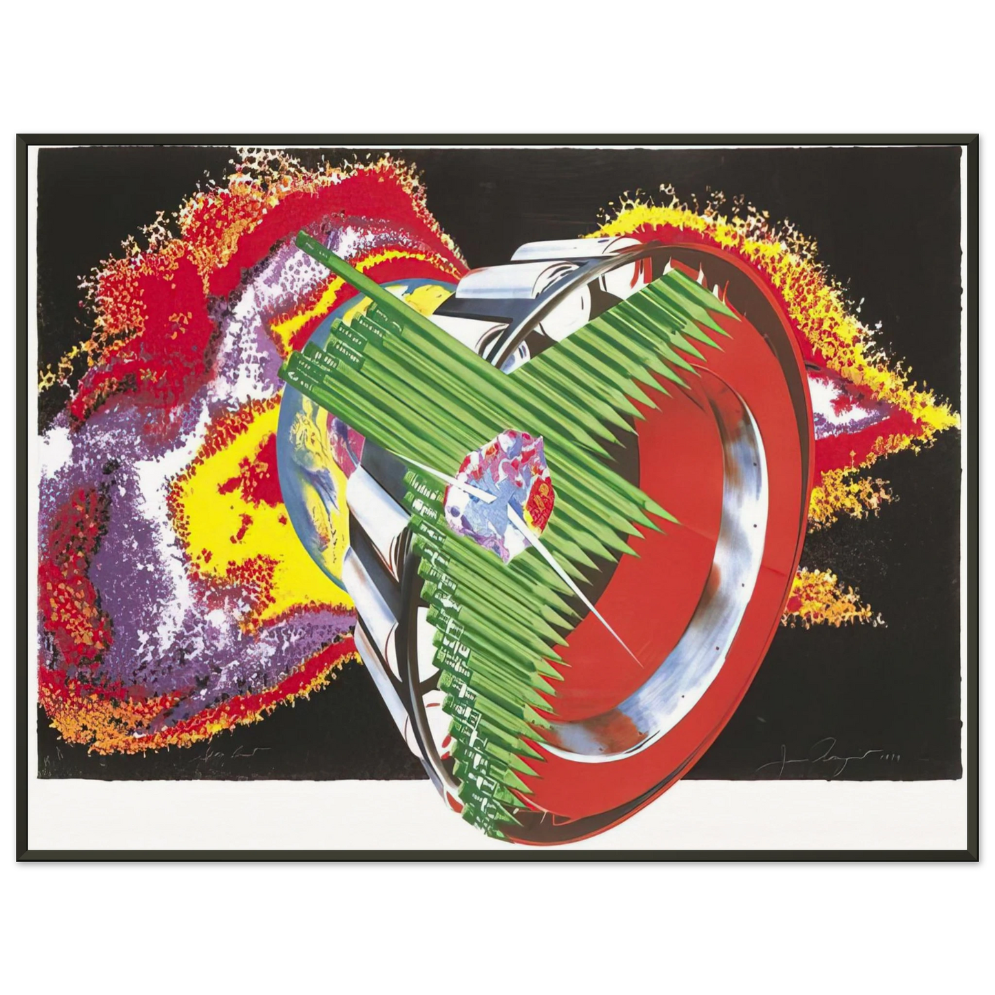 James Rosenquist  Space Dust Framed Art Print  - Aluminum Frame - 40x50 cm / 16x20 inches