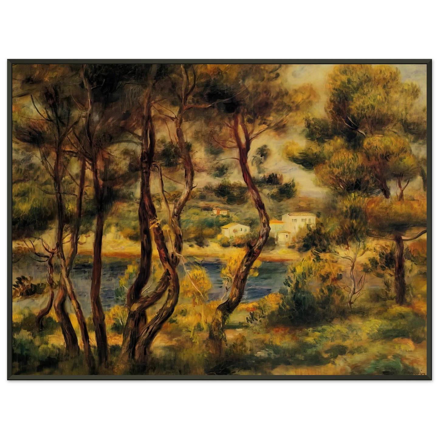PierreAuguste Renoir  Cape Saint Jean Framed Art Print  - Aluminum Frame - 60x80 cm / 24x32 inches
