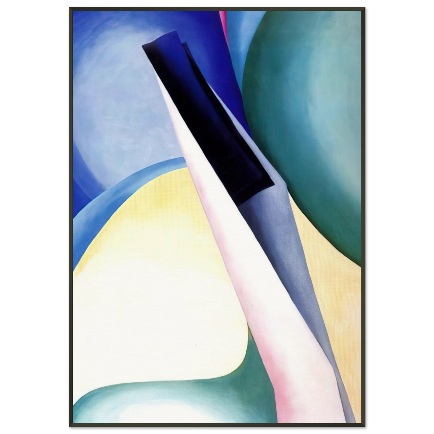 Georgia OKeeffe  Black Spot No 2 Framed Art Print  - Aluminum Frame - 21x29.7 cm / 8x12"