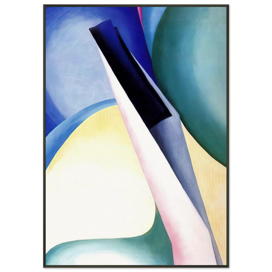 Georgia OKeeffe  Black Spot No 2 Framed Art Print  - Aluminum Frame - 21x29.7 cm / 8x12"