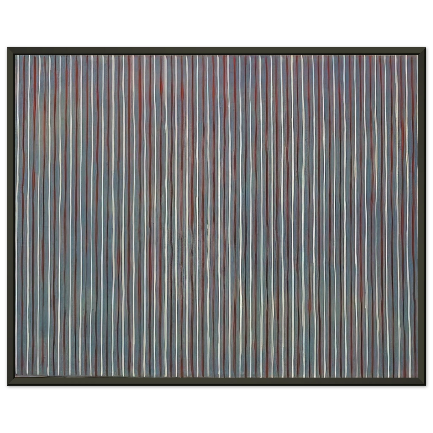 Gene Davis  Salute  1958 Framed Art Print  - Aluminum Frame - 70x100 cm / 28x40 inches